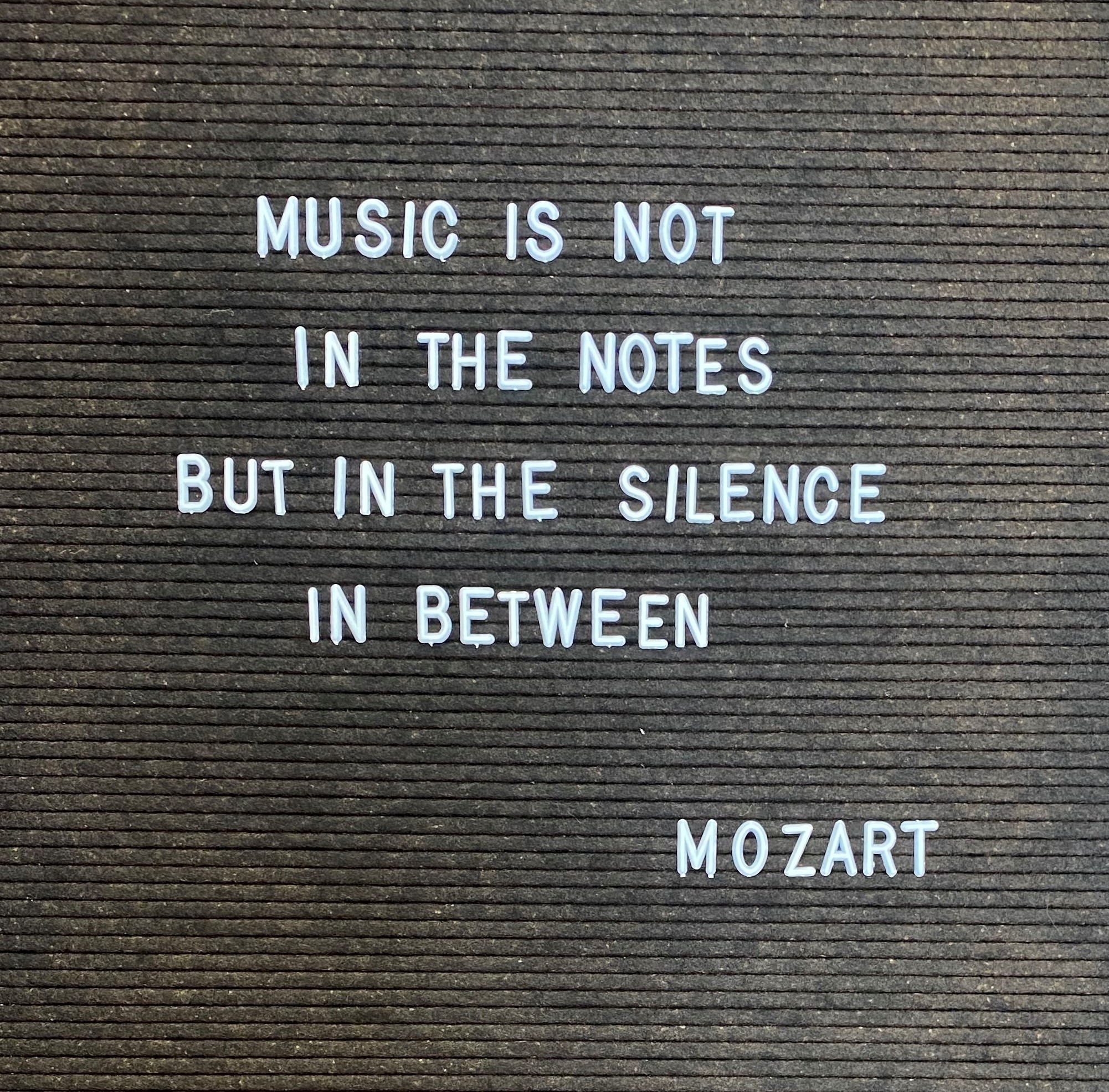 Mozart Quote