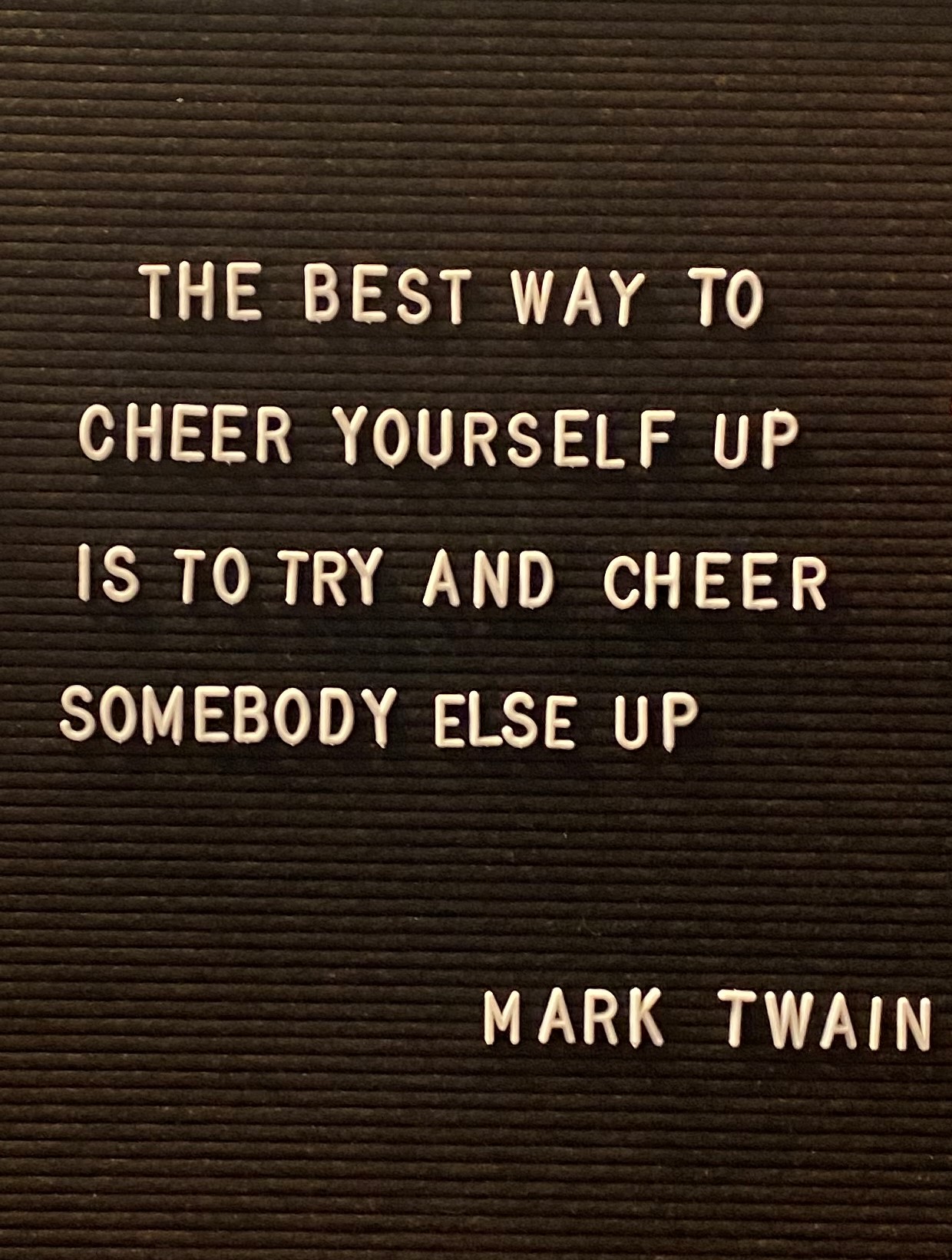 Mark Twain quote about self love