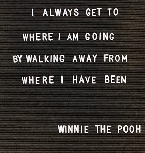 Motivational Quote from the Book Winnie The Pooh