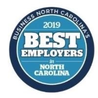 Badge for Best Employers in North Carolina 2019